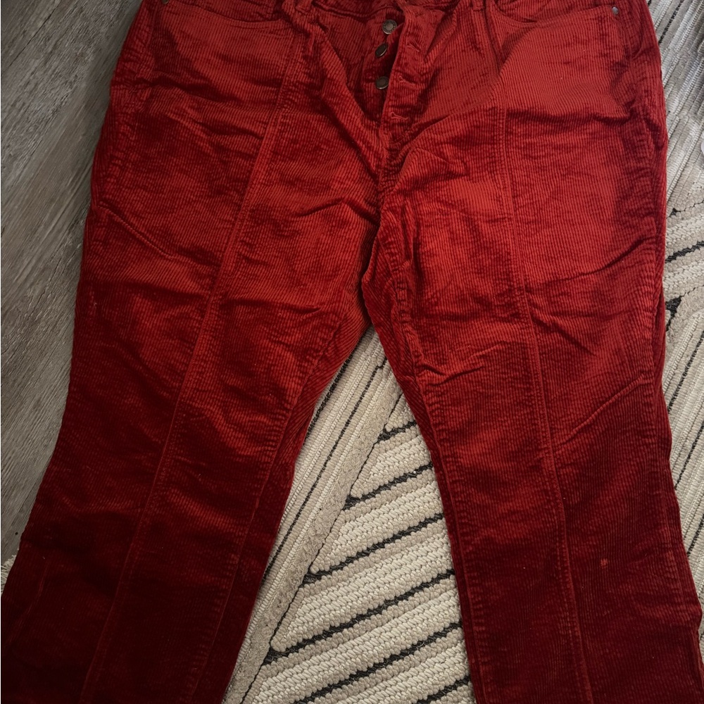 Judy Blue Rust Corduroy 22W ankle